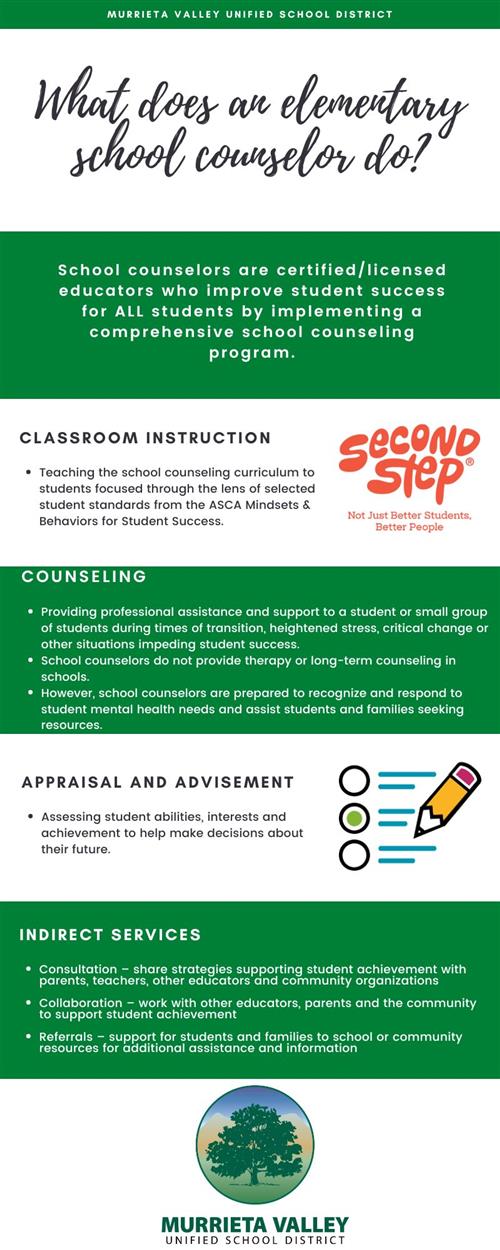 What do School counselors do?